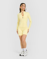 Timeless Jacket with White Logo | Sherbert Yellow