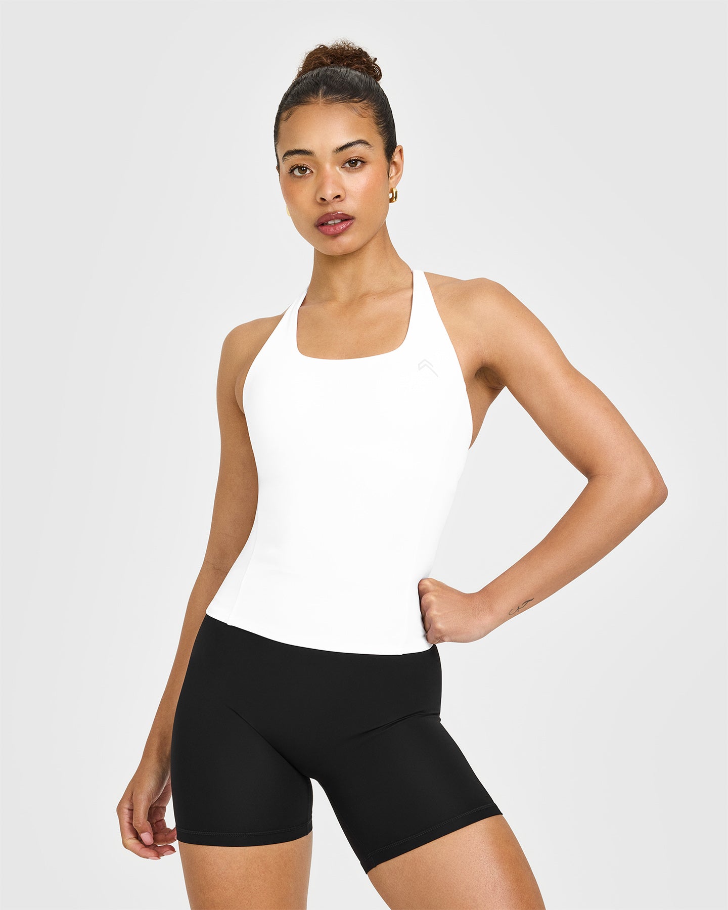 Timeless Square Neck Vest | White