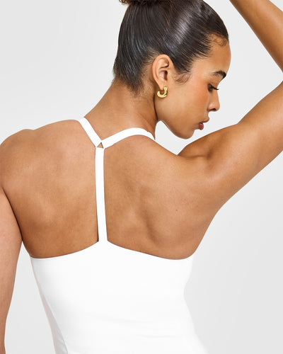 Timeless Square Neck Vest | White