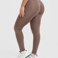 Timeless High Waisted Leggings | Cool Brown