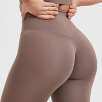 Timeless High Waisted Leggings | Cool Brown