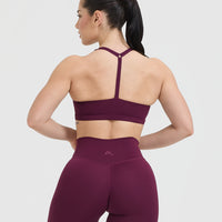 Timeless Square Neck Sports Bra | Ripe Fig