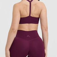 Timeless Square Neck Sports Bra | Ripe Fig