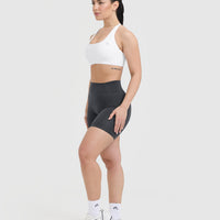 Timeless Square Neck Sports Bra | White