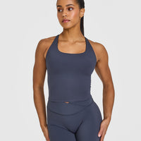 Timeless Square Neck Mid Vest | True Blue