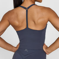 Timeless Square Neck Mid Vest | True Blue