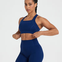 Timeless Square Neck Bralette | Midnight
