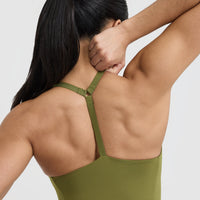 Timeless Square Neck Vest | Olive Green