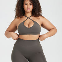 Timeless Strappy Bralette | Deep Taupe