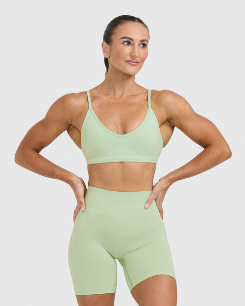 Oner Modal Timeless Strappy Bralette | Mint Green