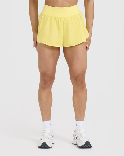 Unified Double Layer Shorts 5" | Lemon Yellow