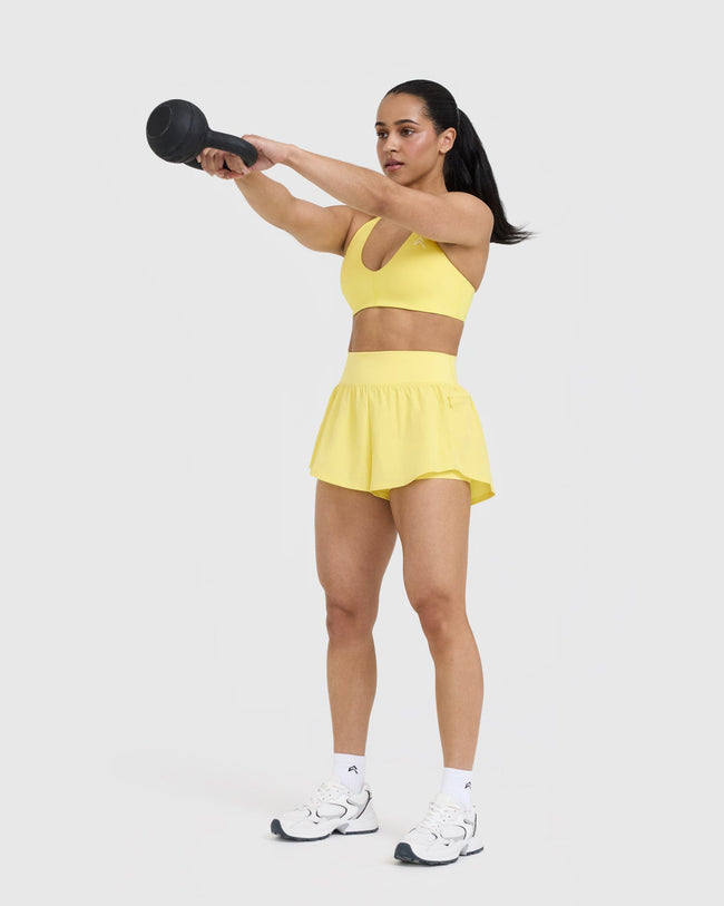 Unified Double Layer Shorts 5" | Lemon Yellow