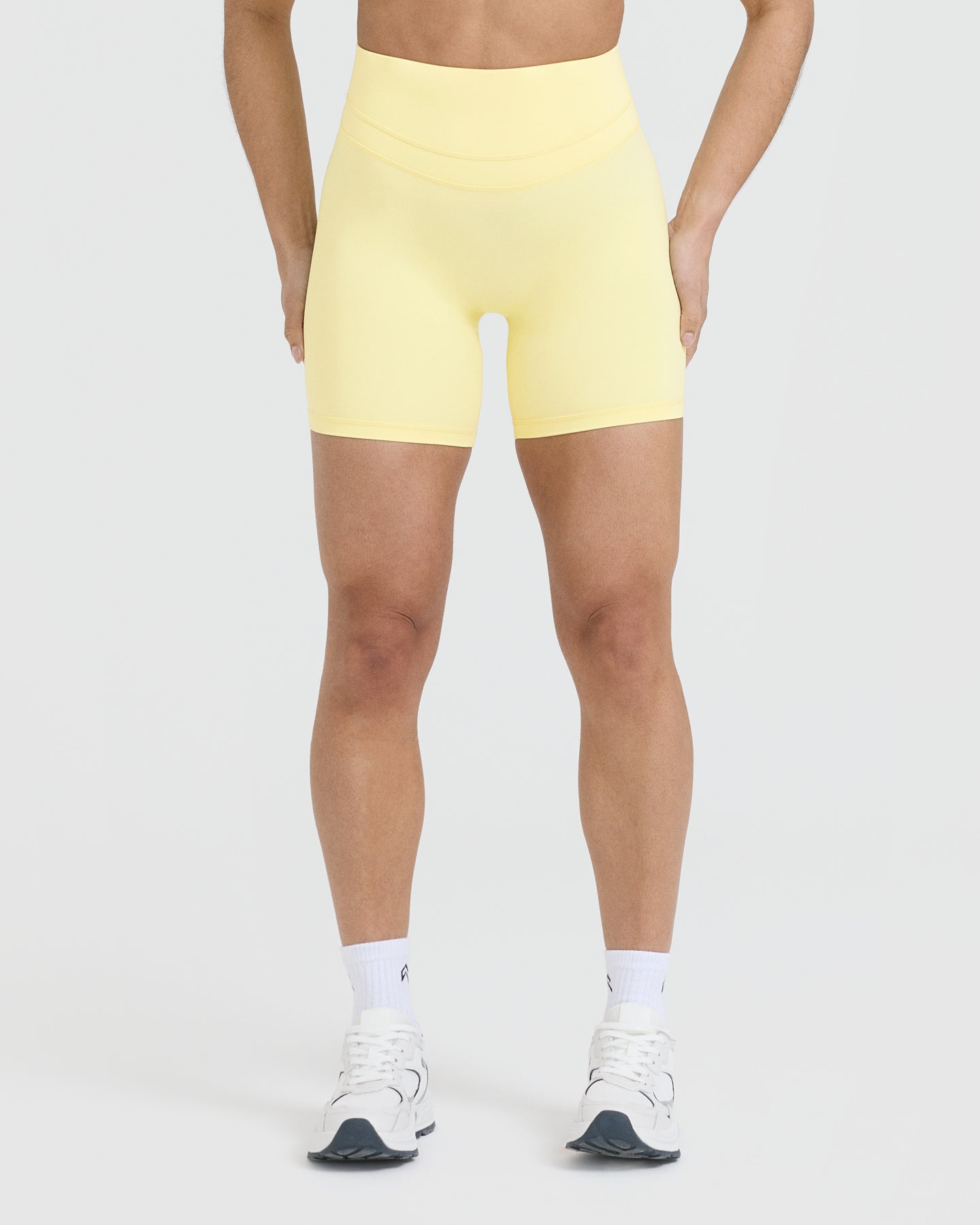 Unified High Waisted Shorts 6" | Sherbert Yellow