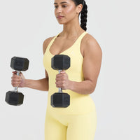 Unified V-Neck Cross Back Vest | Sherbert Yellow