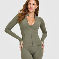 SoftMotion™ Jacket with White Logo | Alpine Green