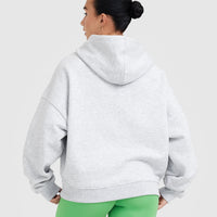 All Day Est 2020 Oversized Hoodie | Light Grey Marl