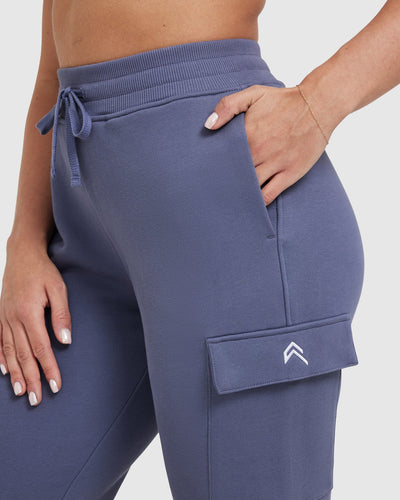 All Day Lightweight Cargo Joggers | Slate Blue