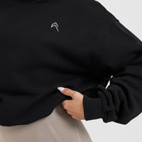 All Day Lightweight Oversized Sweatshirt | Black