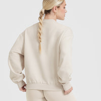 All Day Lightweight Oversized Sweatshirt | Sand
