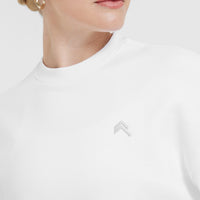 All Day Lightweight Oversized Sweatshirt | White