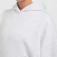 All Day Oversized Hoodie | Light Grey Marl