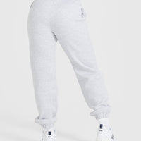 All Day Varsity Oversized Joggers | Light Grey Marl