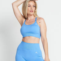 Classic Seamless Sports Bra | Blue Marl
