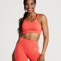 Classic Seamless Sports Bra | Coral Marl