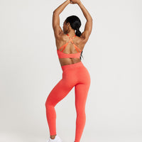 Classic Seamless Sports Bra | Coral Marl