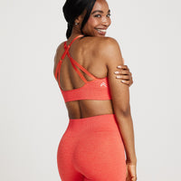 Classic Seamless Sports Bra | Coral Marl