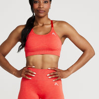 Classic Seamless Sports Bra | Coral Marl