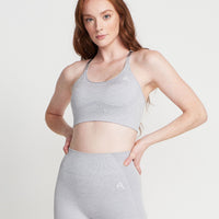 Classic Seamless Sports Bra | Grey Marl