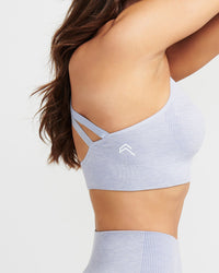 Classic Seamless Sports Bra | Ice Grey Marl