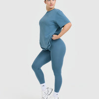 Classic Oversized Lightweight T-Shirt | Moonstone Blue