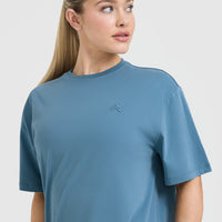 Classic Oversized Lightweight T-Shirt | Moonstone Blue