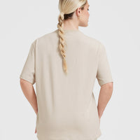 Classic Oversized Lightweight T-shirt | Washed Sand