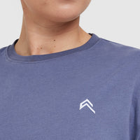 Classic Oversized Lightweight T-shirt | Washed Slate Blue