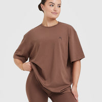 Classic Oversized Lightweight T-Shirt | Chestnut