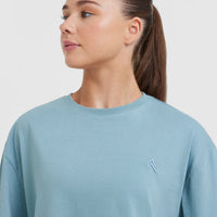 Classic Oversized Lightweight T-Shirt | Steel Blue