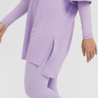 Classic Oversized Longline T-Shirt | Wisteria Purple