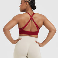 Classic Seamless 2.0 Bralette | Red Wine Marl