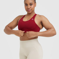 Classic Seamless 2.0 Bralette | Red Wine Marl