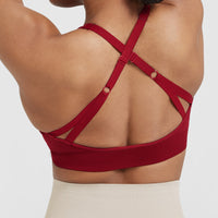 Classic Seamless 2.0 Bralette | Red Wine Marl