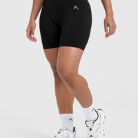 Classic Seamless 2.0 Mid Shorts | Black Marl