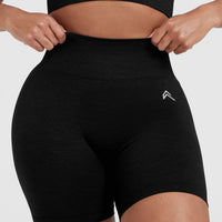 Classic Seamless 2.0 Mid Shorts | Black Marl