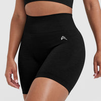 Classic Seamless 2.0 Mid Shorts | Black Marl