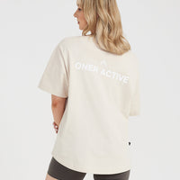 Graphic Oversized Short Sleeve Tee | Washed Sand