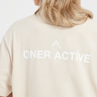 Graphic Oversized Short Sleeve Tee | Washed Sand