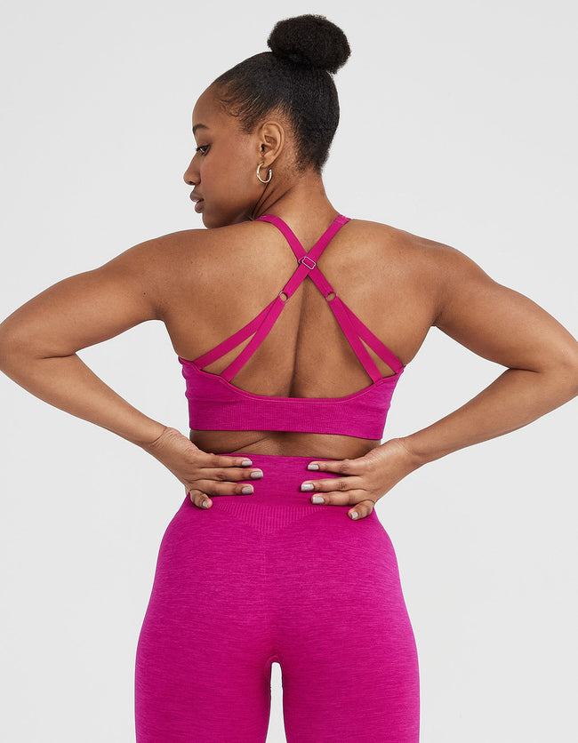 Classic Seamless 2.0 Bralette | Fuchsia Marl