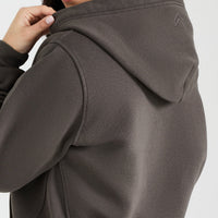 Classic Lounge Oversized Zip Through Hoodie | Deep Taupe